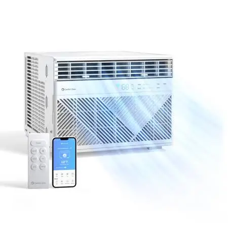 NEW!! Comfort Zone Window Mounted Smart Wi-Fi Room Air Conditioner 10,000 BTU