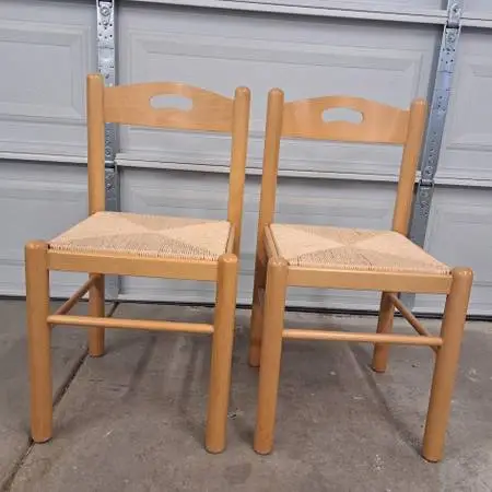 PAIR OF SMALL CHAIRS DANISH (REDUCED)