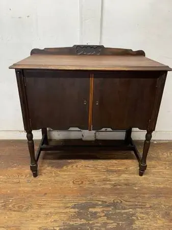 Antique dark Walnut depression server