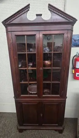 Mahogany Corner Cabinet
