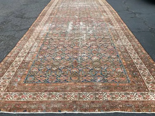 Antique Persian malayer 7x17 ft gallery size