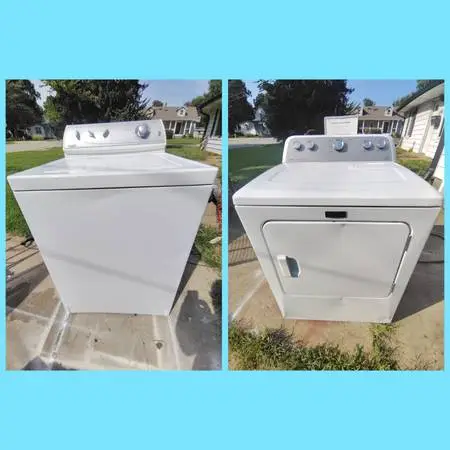 MAYTAG SUPERSIZE CAPACITY WASHER AND ELECTRIC DRYER SET.