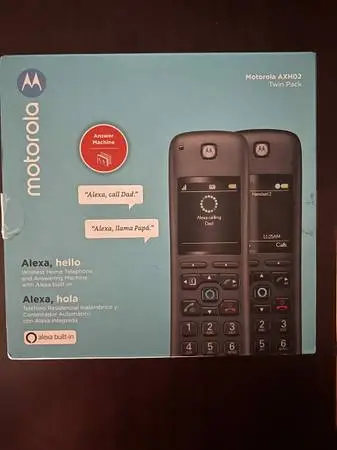 Motorola AXH02 Cordless Phone (Set with Base and 2 handset)