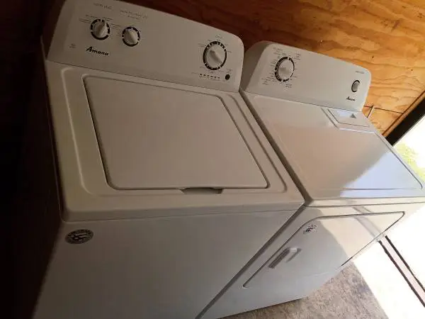 Extra large capacity heavy duty washer and dryer matching set