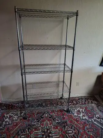 Metal shelve: $30