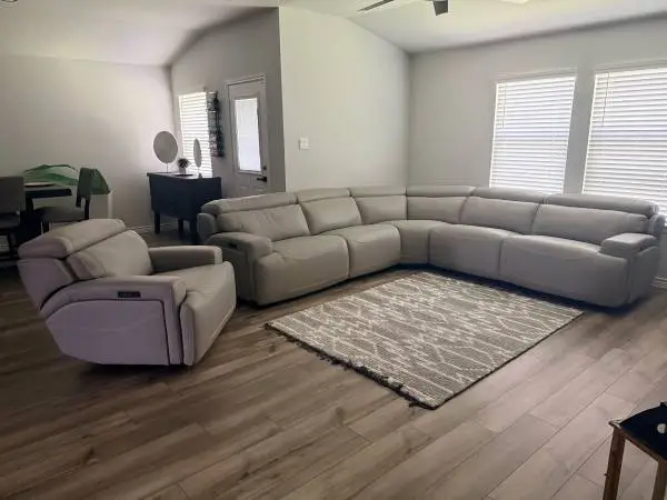 Cindy Crawford Home Alessio Light Gray Armless Dual Power Recliner
