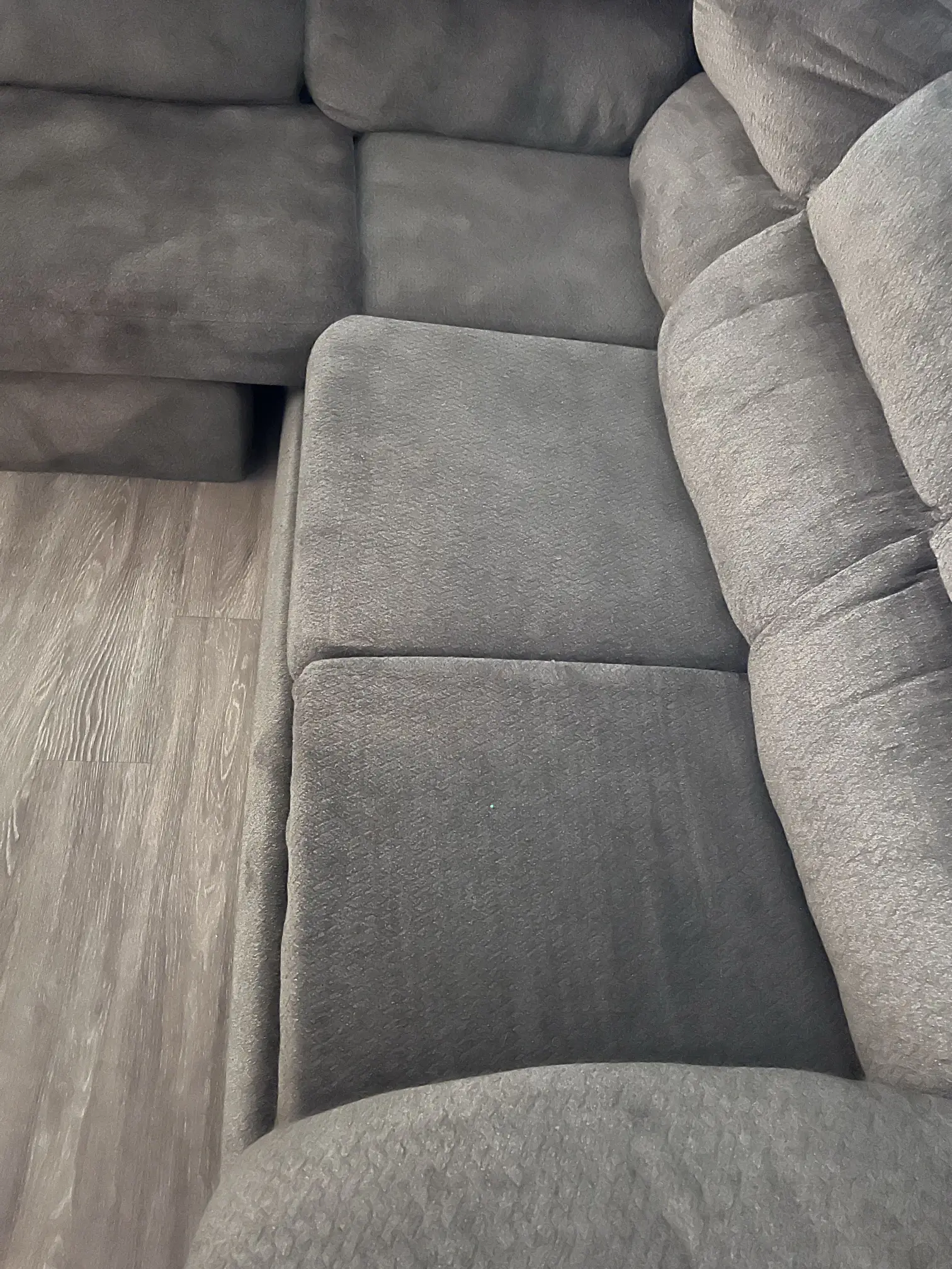 Brown sectional couch — thumbnail 2