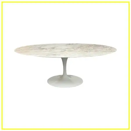Eero Saarinen For Knoll 50th Anniversary Oval Marble Tulip Dining Tabl