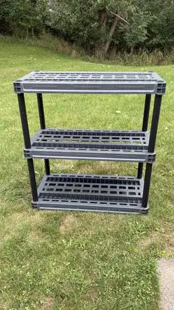 Ventilated Plastic Shelving Unit