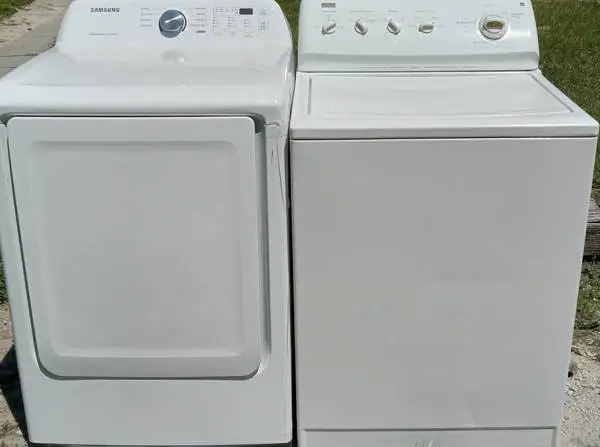 KENMORE WASHER AND  SAMSUNG ELECTRIC DRYER