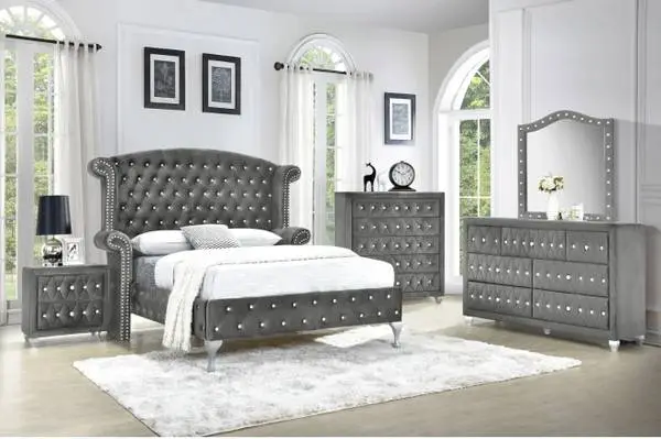 26 Premium Luxury Velvet Bedroom Sets - Complete Container Wholesale