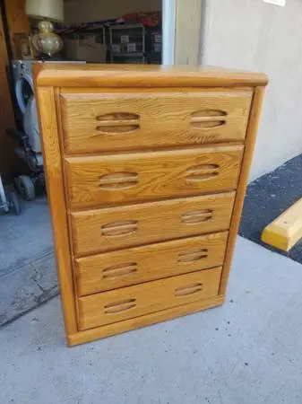 Solid wood dresser