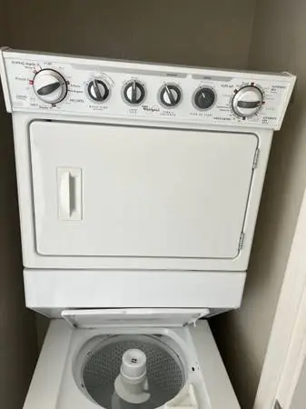 Whirlpool 27” stackable washer and dryer