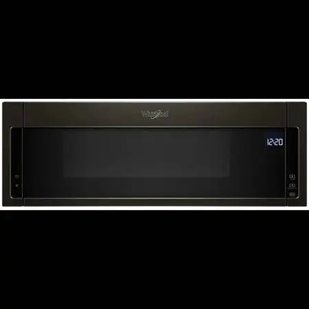 WHIRLPOOL OTR LOW PROFILE BLACK STAINLESS MICROWAVE (OUT OF BOX)