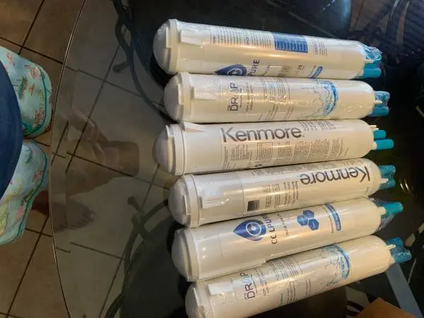 Refrigerator ice and water filter