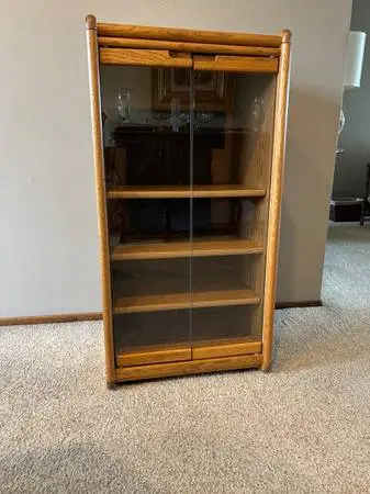 Oak Glass Cabinet