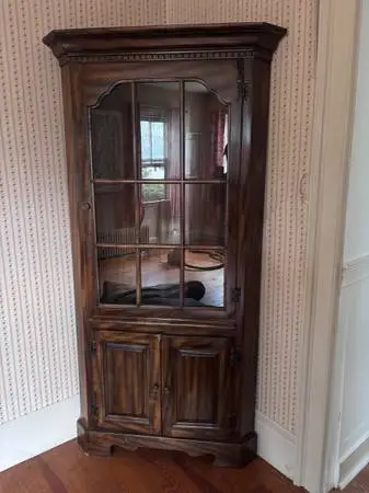 TV cabinet/bookcase and a Corner hutch
