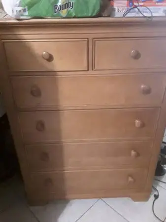 Solid wood dresser