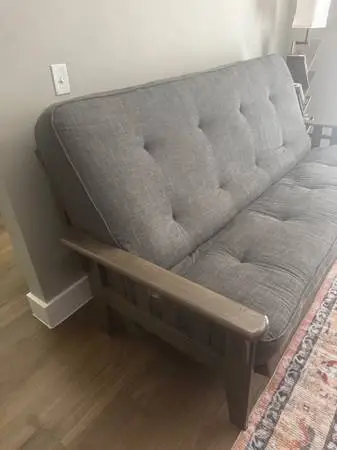 Stratford Queen 87 Upholstered Futon And Mattress