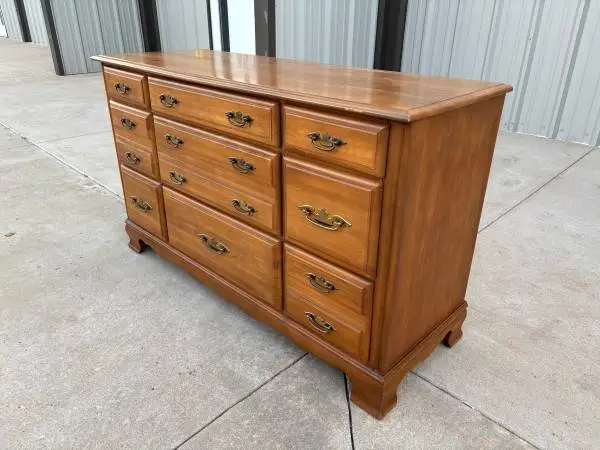 Beautiful Medium Finished 9 Drawer Dresser by Sumter Furniture