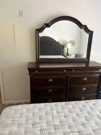 Dresser with mirror