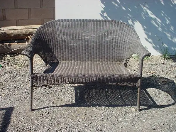 wicker loveseat