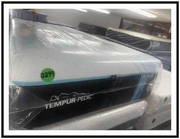 TWIN XL TEMPURPEDIC LUXEBREEZE (SOFT) MATTRESS & BOX SPRING BED