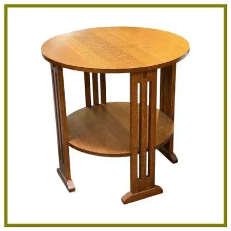 Stickley Mission Collection Round End Table. Estimated Price: $3,000