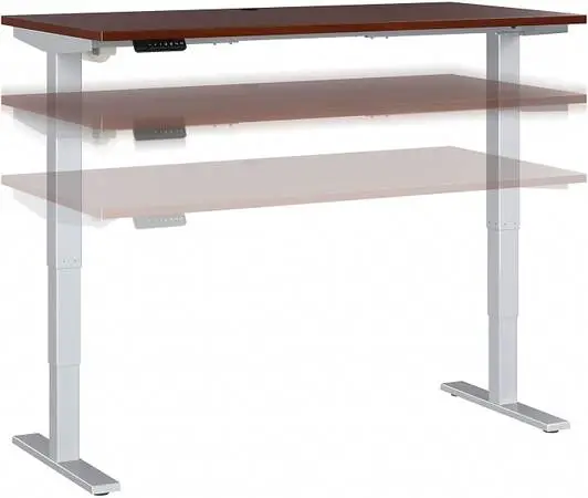 1 NEW Height Adjustable Base Sit Stand Desk w/ LN 78w Cherry Top