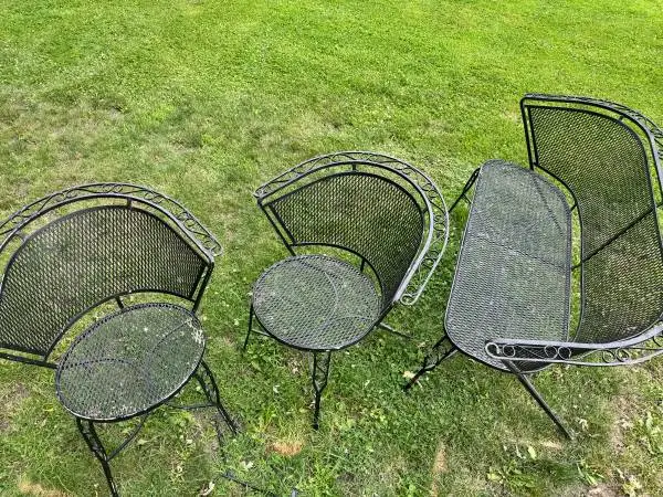 HEAVY DUTY OUTSIDE METAL PATIO FURNITURE