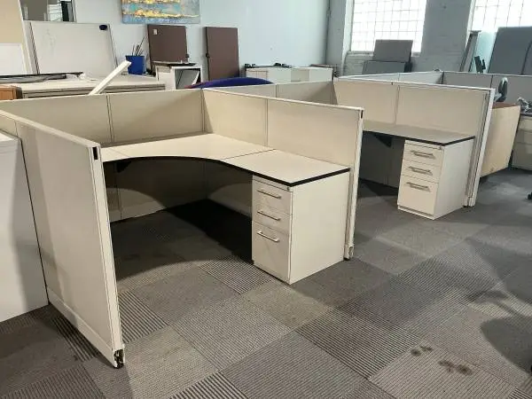 Lot of 2 - 6 x 6 x 44H Cubicles / Stations by Haworth