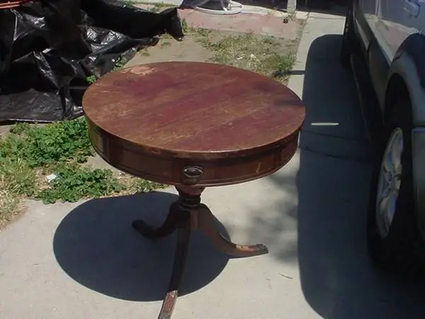 vintage drum table
