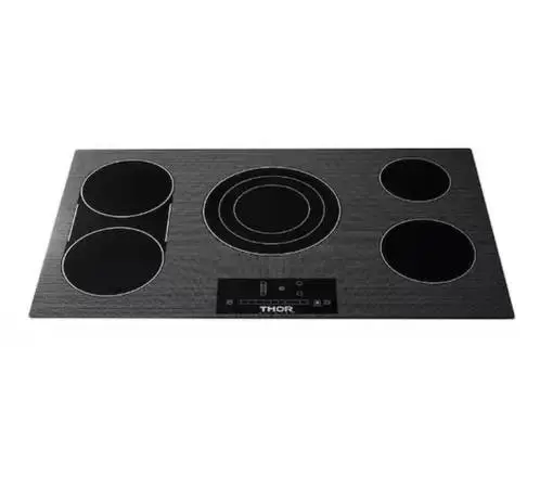 Thor Kitchen TEC36 36W 5 Burner Electric Cooktop, Black