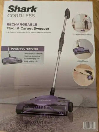 NEW Shark Cordless Floor & Carpet Sweeper V2945Z – Sealed Box