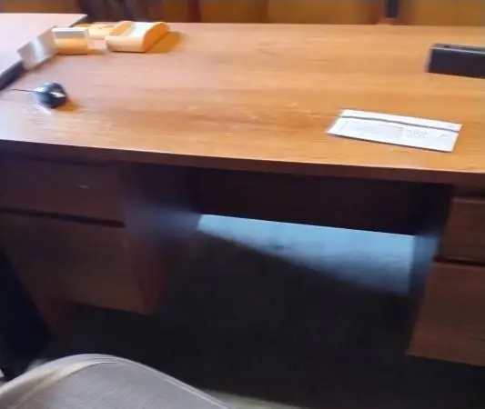 Used office desk-light oak