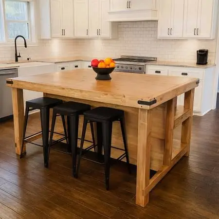 Farmhouse, Industrial Style Kitchen Islands and More...