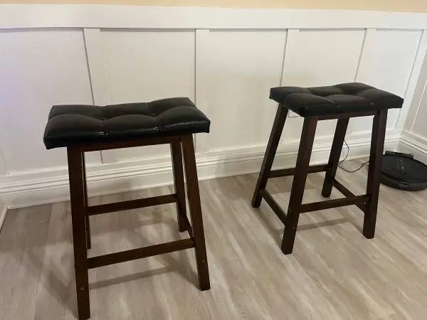 Two short barstools