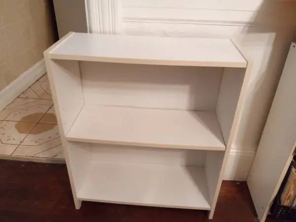 White 2 Shelf Bookshelf