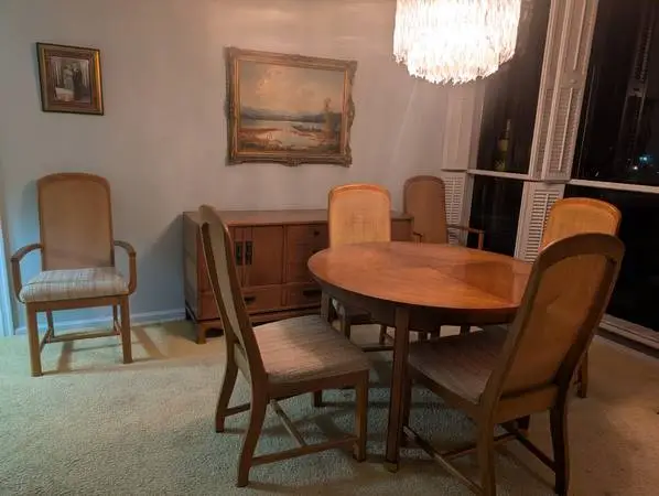 Dining room table with 6 chairs SOLD