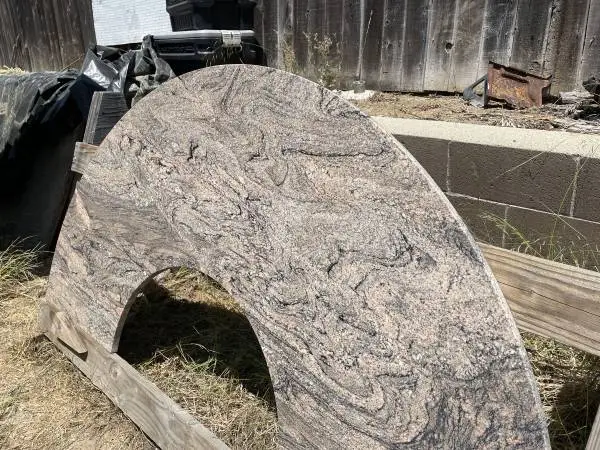 Granite tabletop with base