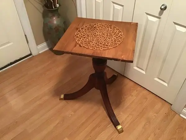 Vintage solid wood cocktail table