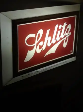 schlitz beer sign