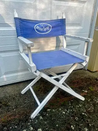 Vintage Ocean Spray directors chair
