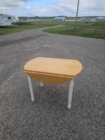 DROP LEAF TABLE STURDY NICE CONDITION $30 (CHEBOYGAN)