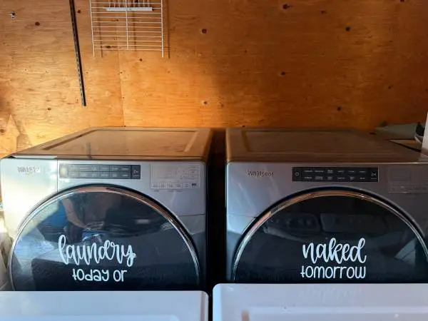 Whirlpool frontload washer and dryer with stands