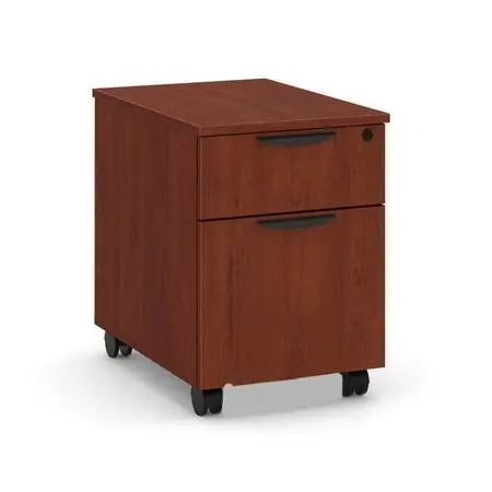 New Commercial Cherry Wood Mobile Locking File Cabinet MSRP $452.00
