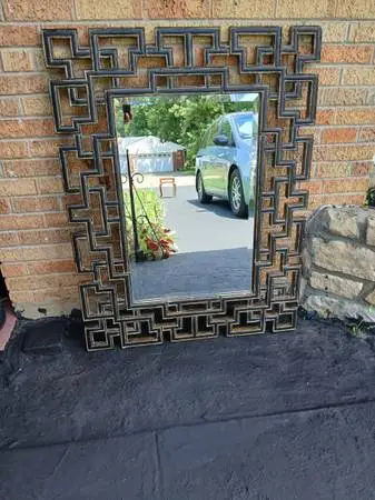 Large Abstract Mirror from the Bombay Company