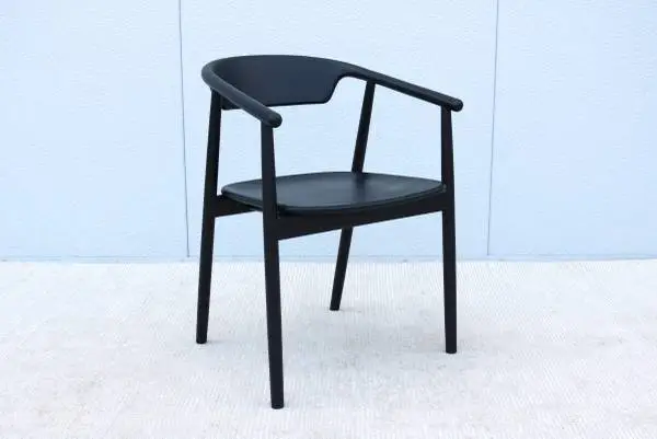 Italian Modern Norman Foster for Mattiazzi MC 21 Leva Black Ash Chair