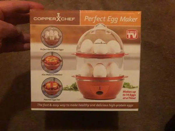 Copper Chef Perfect Egg Maker Electric Hard Boiled Omelettes Poached