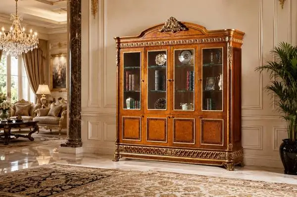 Luxury Solid Wood Library Bookcase / Display Cabinet - Brand New